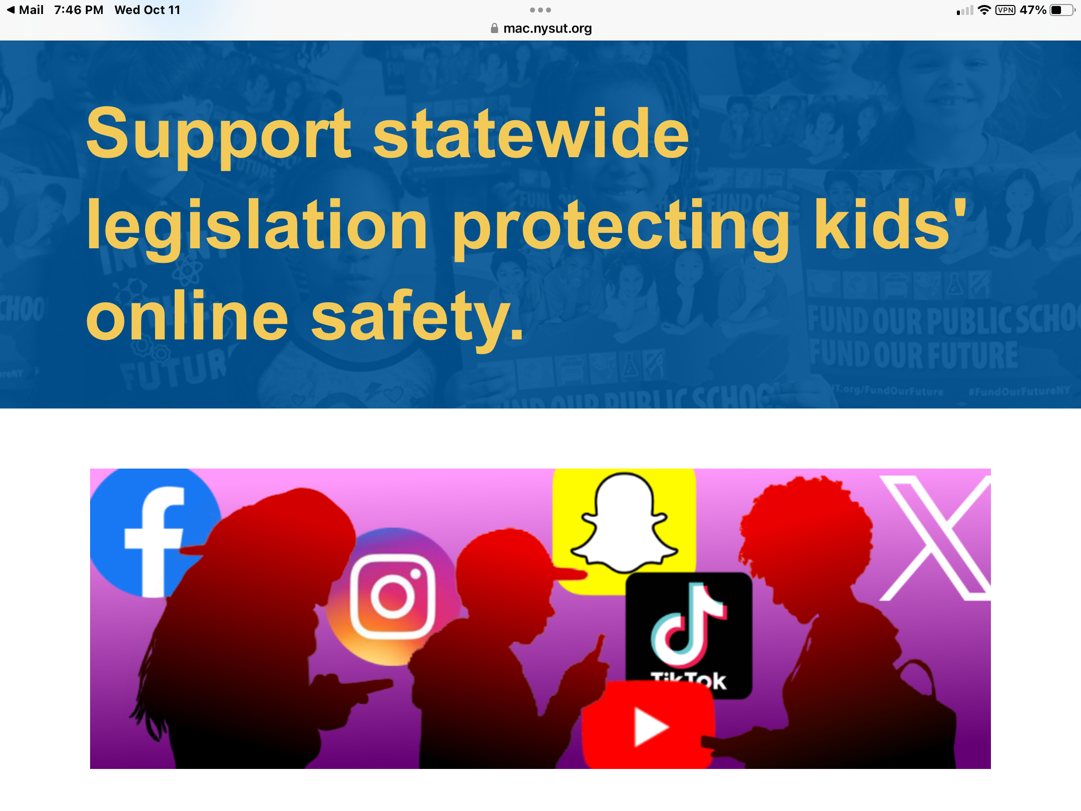 Support statewide safety